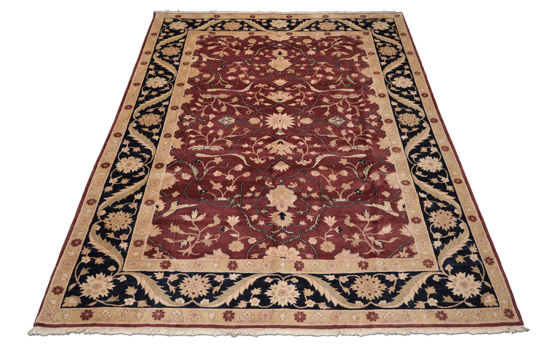 6' x 9' Hand Knotted Traditional Oriental Area Rug Reversible Red