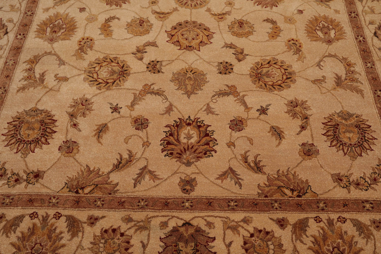 8x10 Tan, Brown, Taupe Color Hand Tufted Oriental 100% Wool Traditional-Persian/Oriental Oriental Rug