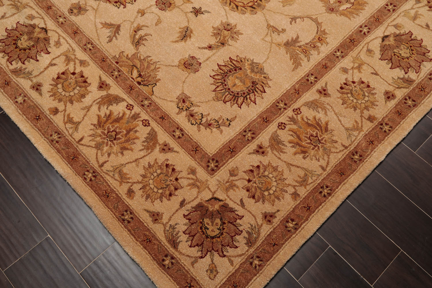 8x10 Tan, Brown, Taupe Color Hand Tufted Oriental 100% Wool Traditional-Persian/Oriental Oriental Rug