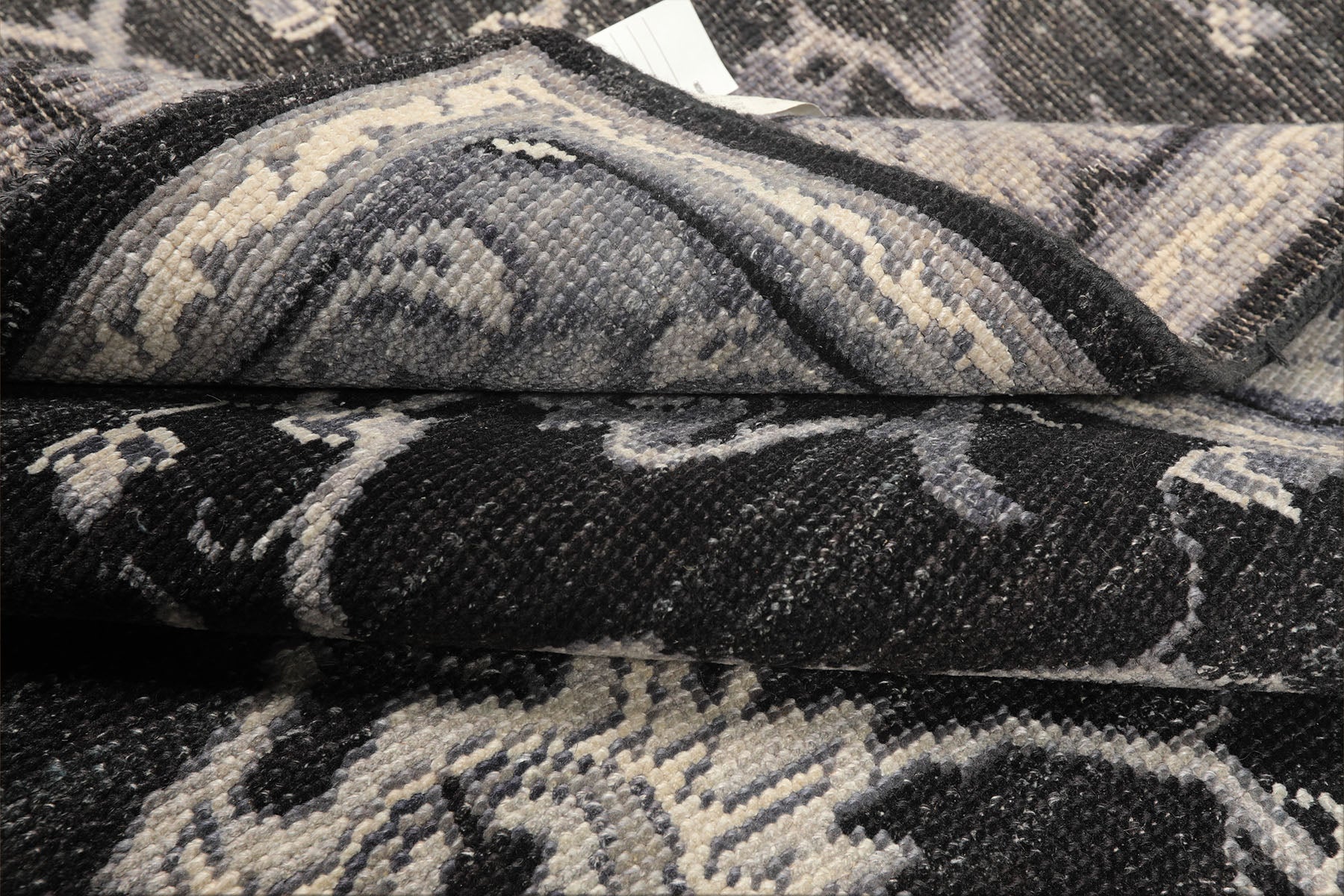 6x9 Charcoal, Gray, Graphite Color Hand Knotted Oushak Wool Traditional Oriental Rug