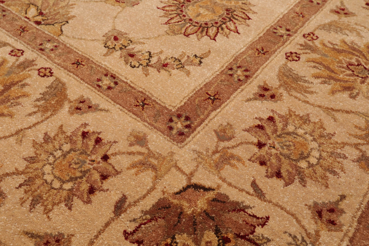 8x10 Tan, Brown, Taupe Color Hand Tufted Oriental 100% Wool Traditional-Persian/Oriental Oriental Rug