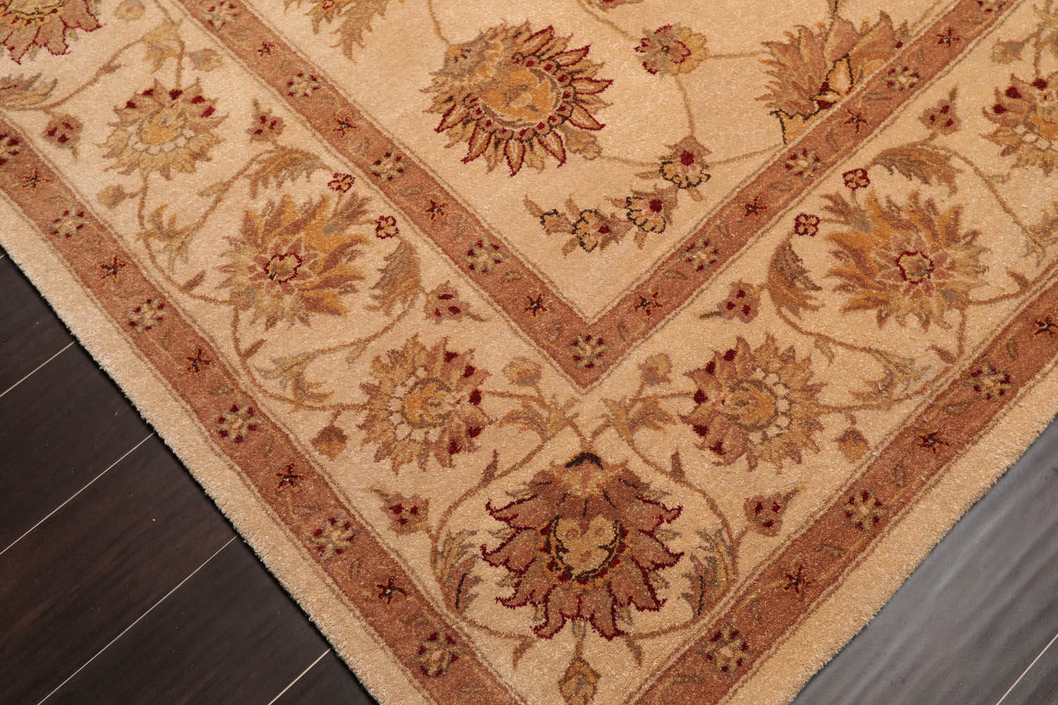 8x10 Tan, Brown, Taupe Color Hand Tufted Oriental 100% Wool Traditional-Persian/Oriental Oriental Rug
