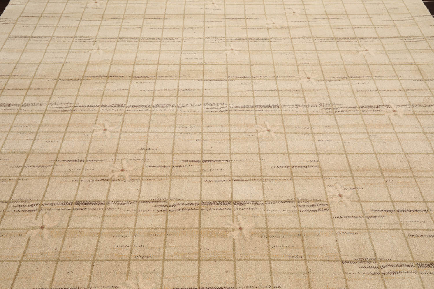 8x10 Multicolor, Sage, Beige Color Machine Made All-Over 100% Wool Modern Oriental Rug