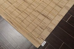 8x10 Multicolor, Sage, Beige Color Machine Made All-Over 100% Wool Modern Oriental Rug