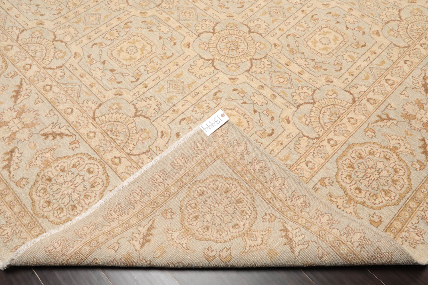 9x12 Gray, Beige, Brown Color Hand Knotted All-Over 100% Wool Traditional-Persian/Oriental Oriental Rug