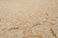 9x12 Gray, Beige, Brown Color Hand Knotted All-Over 100% Wool Traditional-Persian/Oriental Oriental Rug