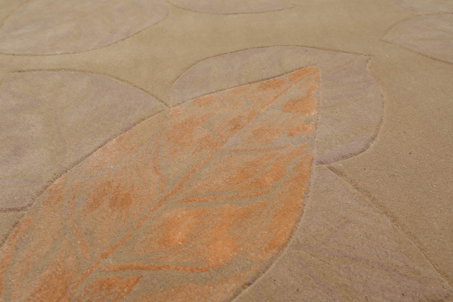 8x10 Gray, Faded Salmon, Color Hand Tufted All-Over 100% Wool Modern Oriental Rug