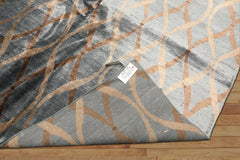 6x9 Slate, Brown, Tan Color Hand Loomed Tibetan Viscose Modern & Contemporay Oriental Rug