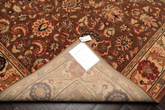 8x10 Brown, Champagne, Black Color Machine Made All-Over 100% Wool Traditional Oriental Rug
