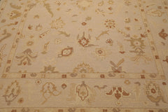 8x10 Moss, Beige, Brown Color Hand Knotted All-Over 100% Wool Traditional Oriental Rug