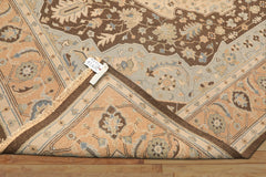 8x10 Peach, Brown, Mint Color Hand Knotted Soumak Wool Traditional Oriental Rug