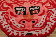 3x5 Coral, Blush, Beige Color Hand Knotted  100% Wool  Oriental Rug