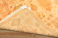 8x10 Ivory, Tan, Lime Color Hand Knotted Tibetan New Zealand Wool Traditional Oriental Rug