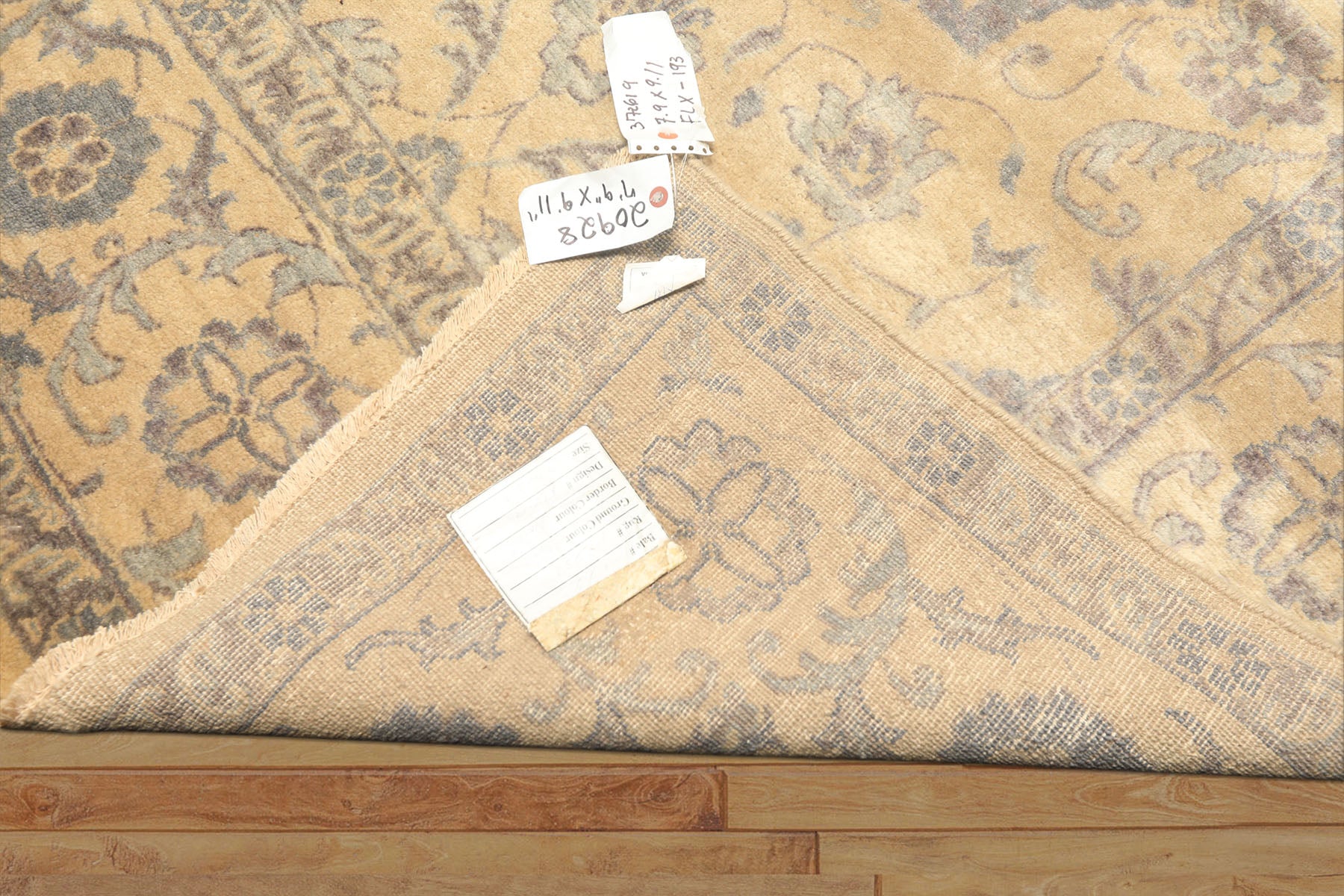 8x10 Moss, Gray, Slate Color Hand Knotted Oushak Wool Transitional Oriental Rug