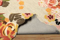 8x10 Mint, Blush, Gold Color Hand Tufted Irregular Rug Wool Modern & Contemporary Oriental Rug