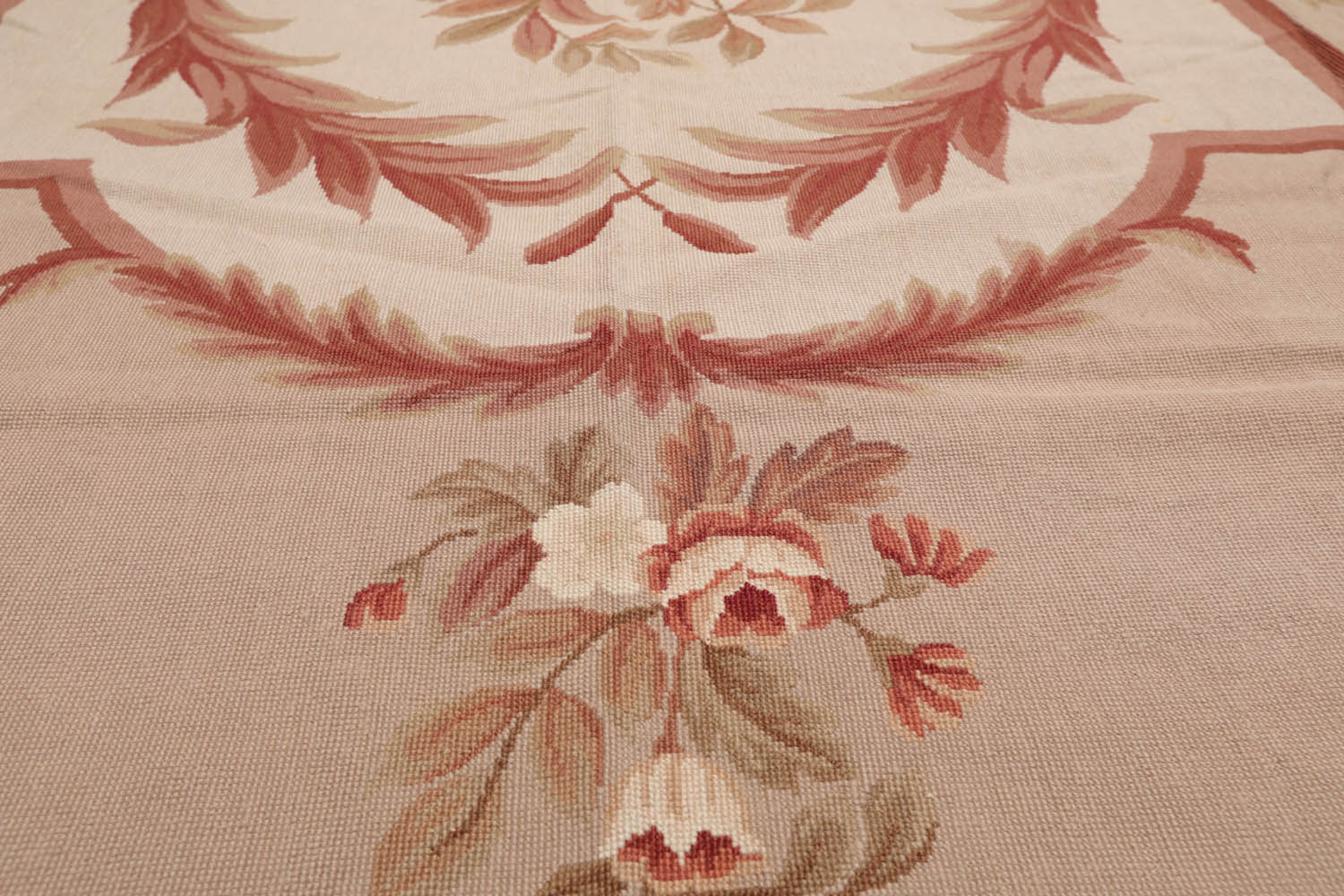 8x10 Taupe, Rust, Brown Color Hand Woven All-Over 100% Wool Traditional Oriental Rug