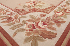 8x10 Taupe, Rust, Brown Color Hand Woven All-Over 100% Wool Traditional Oriental Rug