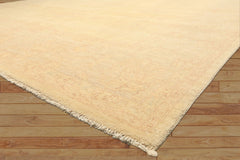 9x12 Ivory, Gray, Taupe Color Hand Knotted Peshawar Wool Transitional Oriental Rug