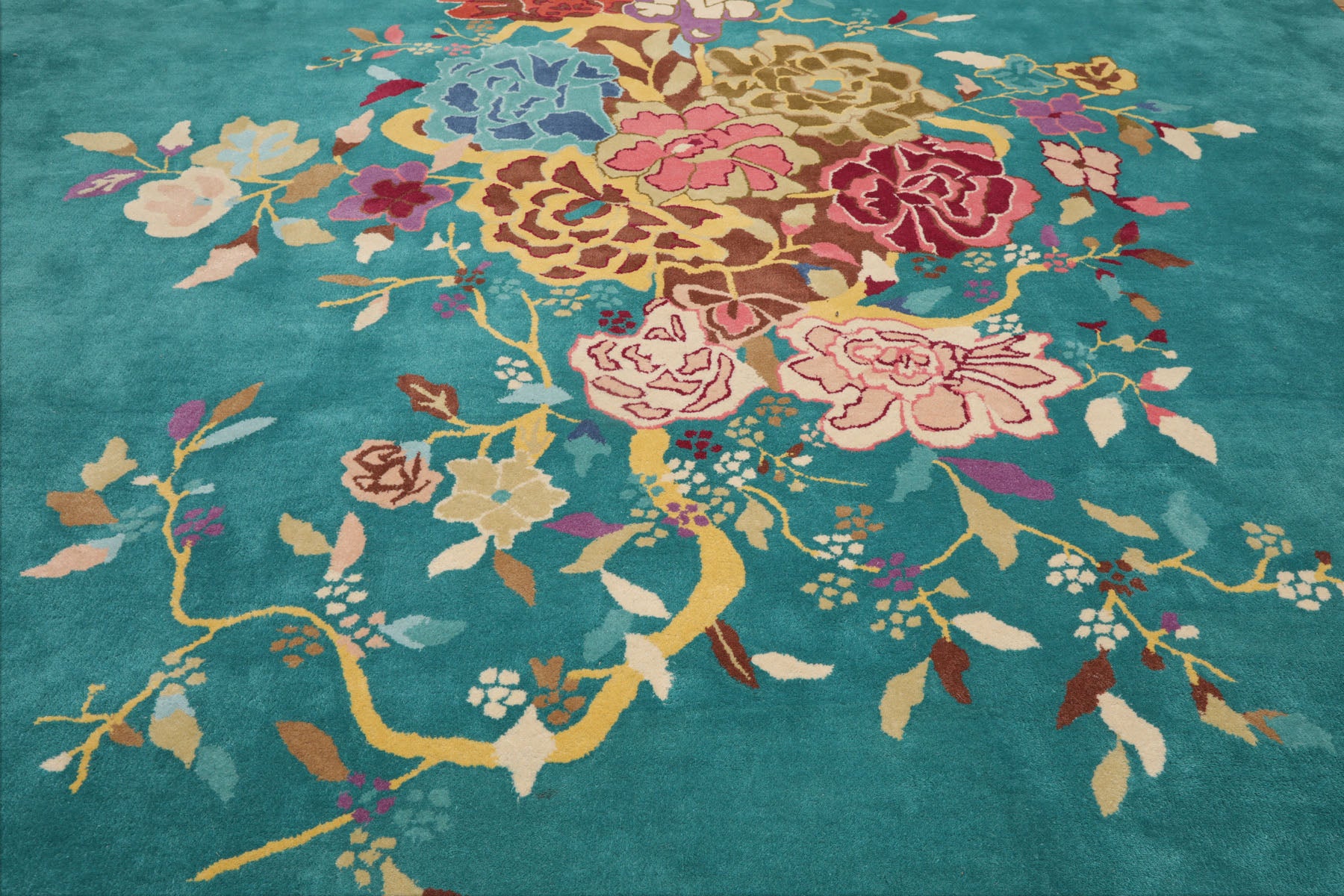 Multi Size Multi Color Chinese Art Deco New Zealand Wool Hand Tufted Oriental Area Rug