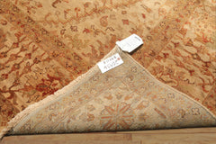 9x12 Beige, Tan, Gold Color Hand Knotted Agra Wool Traditional Oriental Rug