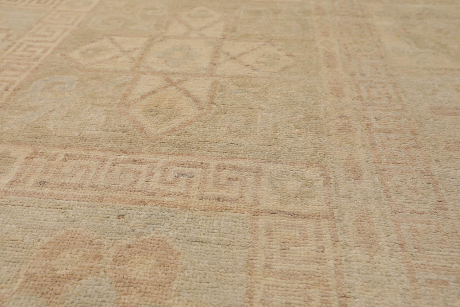 9x12 Beige, Gray, Taupe Color Hand Knotted Antique Reproduction 100% Wool Traditional Oriental Rug