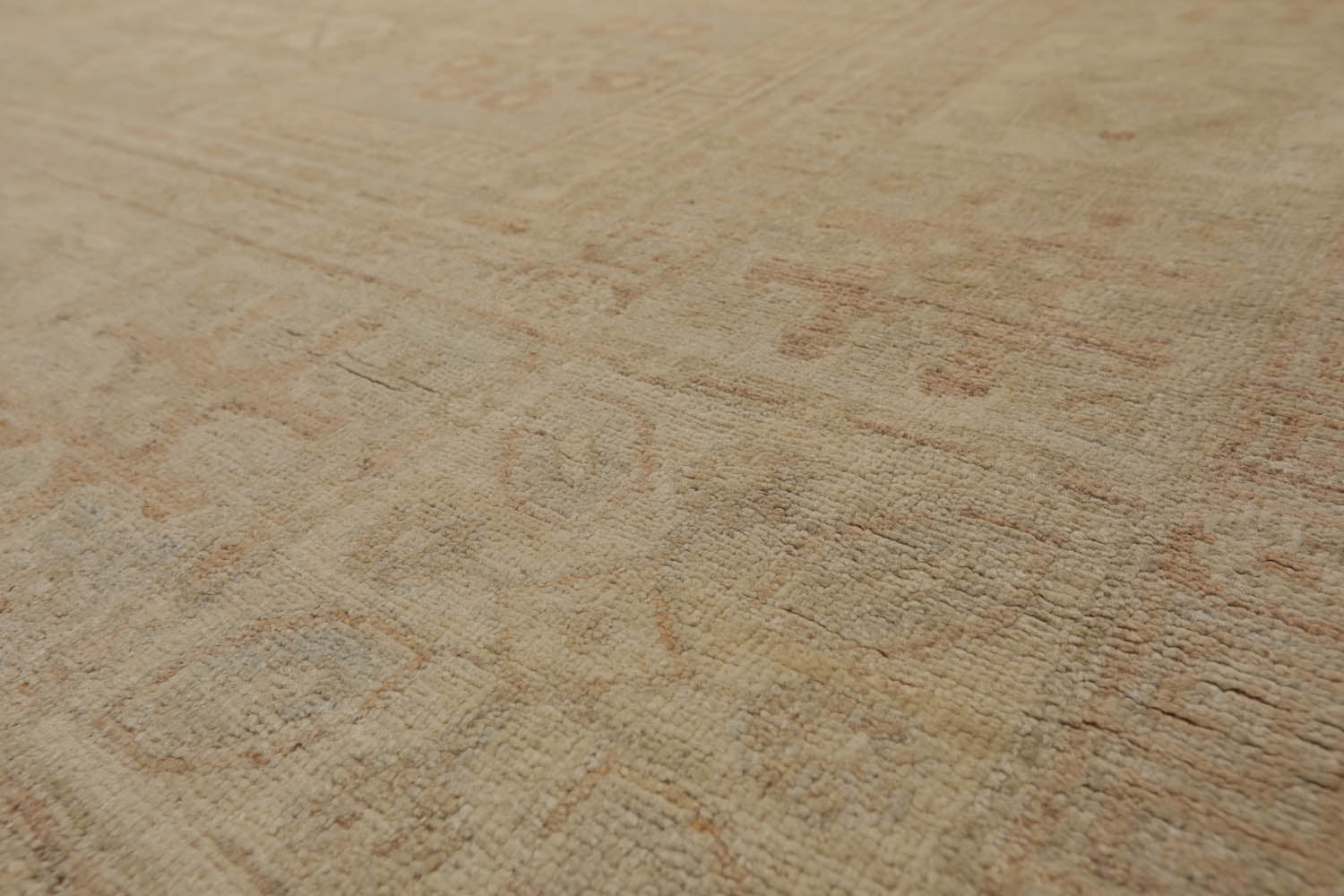 9x12 Beige, Gray, Taupe Color Hand Knotted Antique Reproduction 100% Wool Traditional Oriental Rug