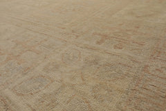 9x12 Beige, Gray, Taupe Color Hand Knotted Antique Reproduction 100% Wool Traditional Oriental Rug