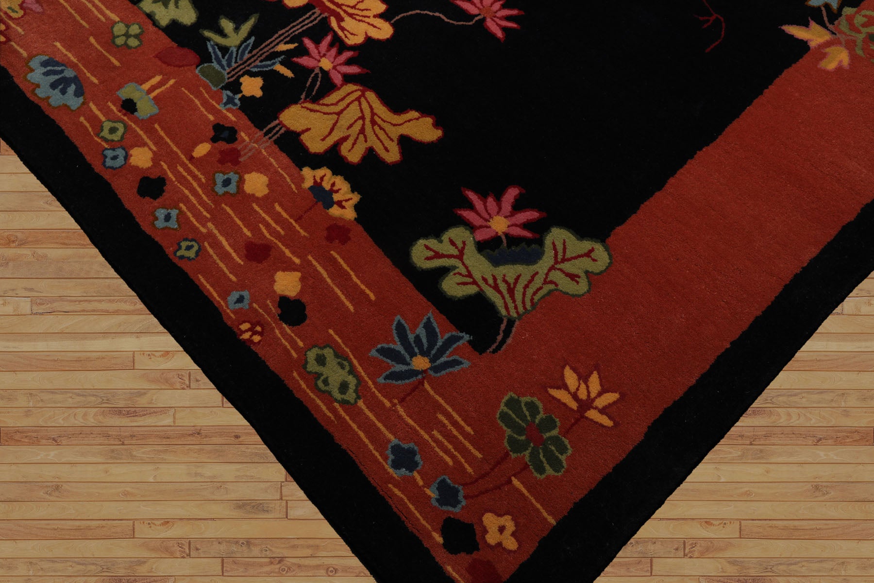 Multi Size Multi Color Chinese Art Deco New Zealand Wool Hand Tufted Oriental Area Rug