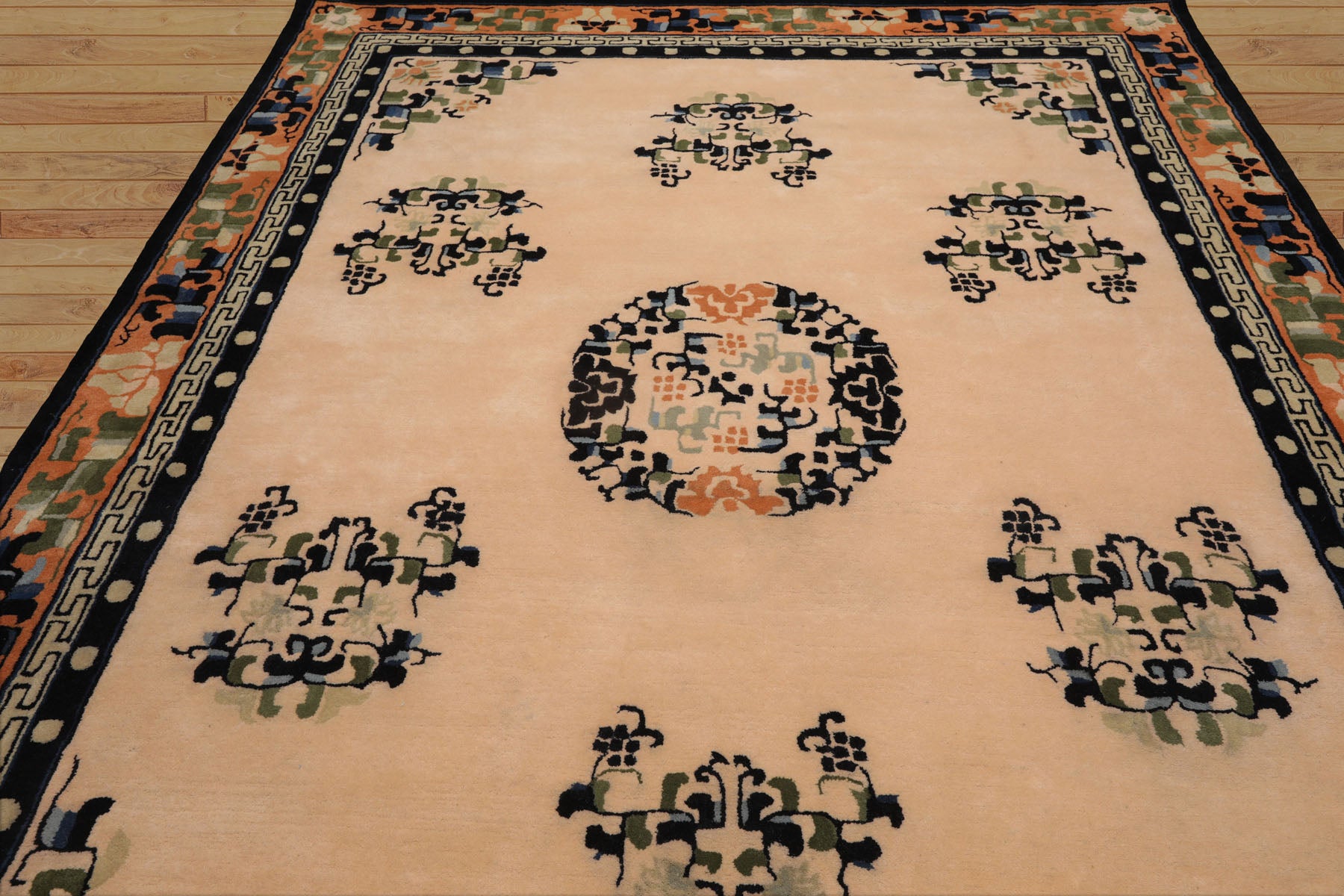 Multi Size Multi Color Chinese Art Deco New Zealand Wool Hand Tufted Oriental Area Rug