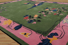 Multi Size Multi Color Chinese Art Deco New Zealand Wool Hand Tufted Oriental Area Rug