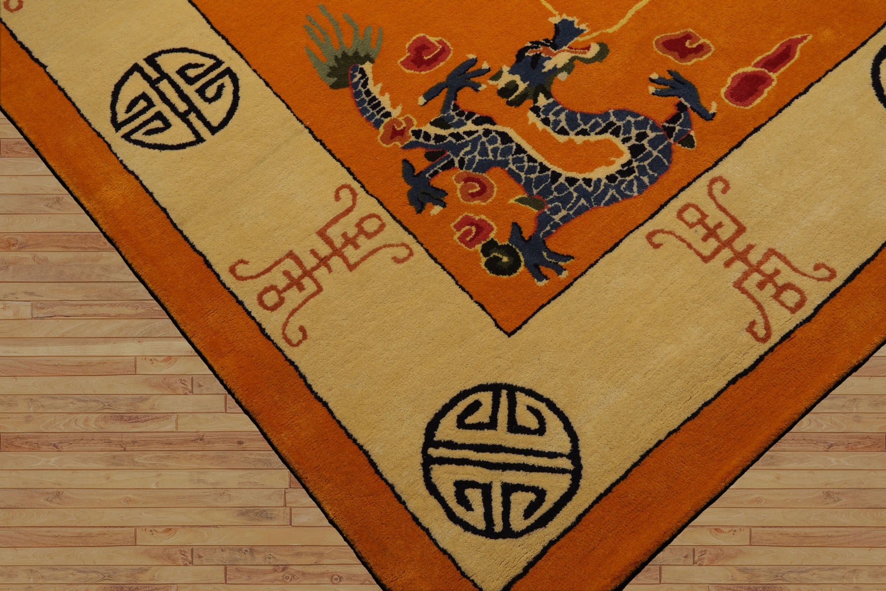 Multi Size Multi Color Chinese Art Deco New Zealand Wool Hand Tufted Oriental Area Rug