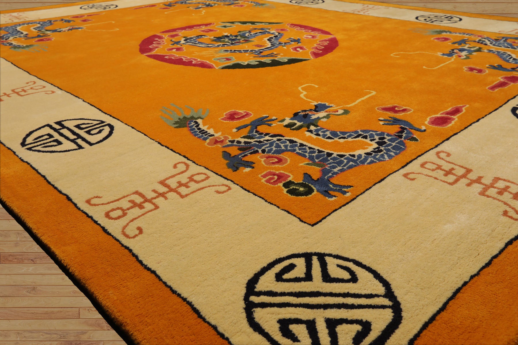 Multi Size Multi Color Chinese Art Deco New Zealand Wool Hand Tufted Oriental Area Rug