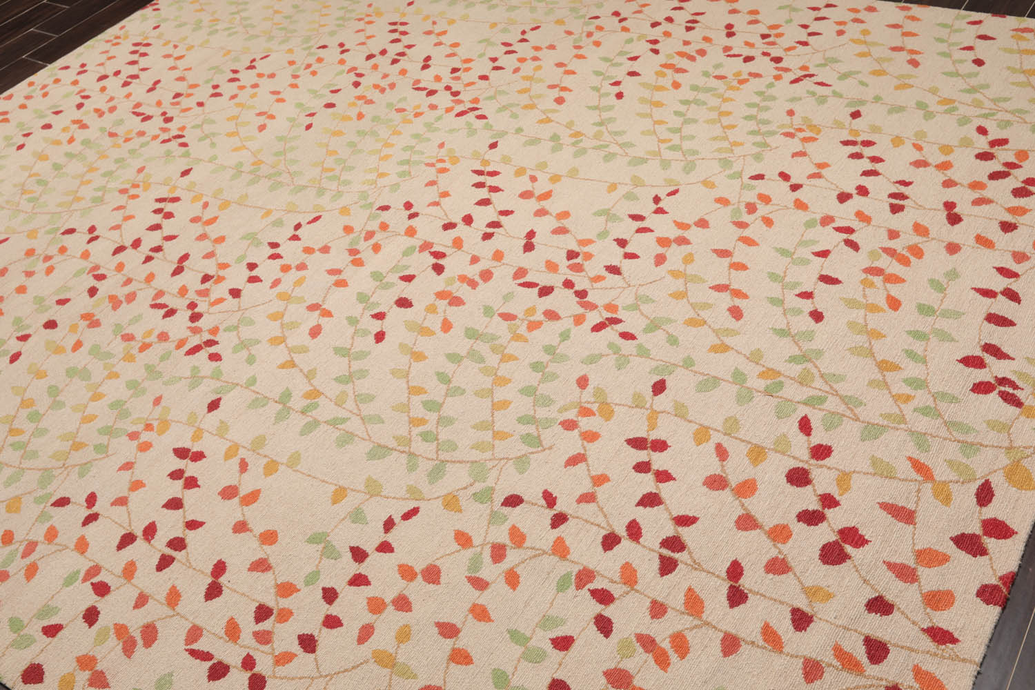 8x10 Beige, Orange, Rust Color Hand Knotted Floral 100% Wool Transitional Oriental Rug