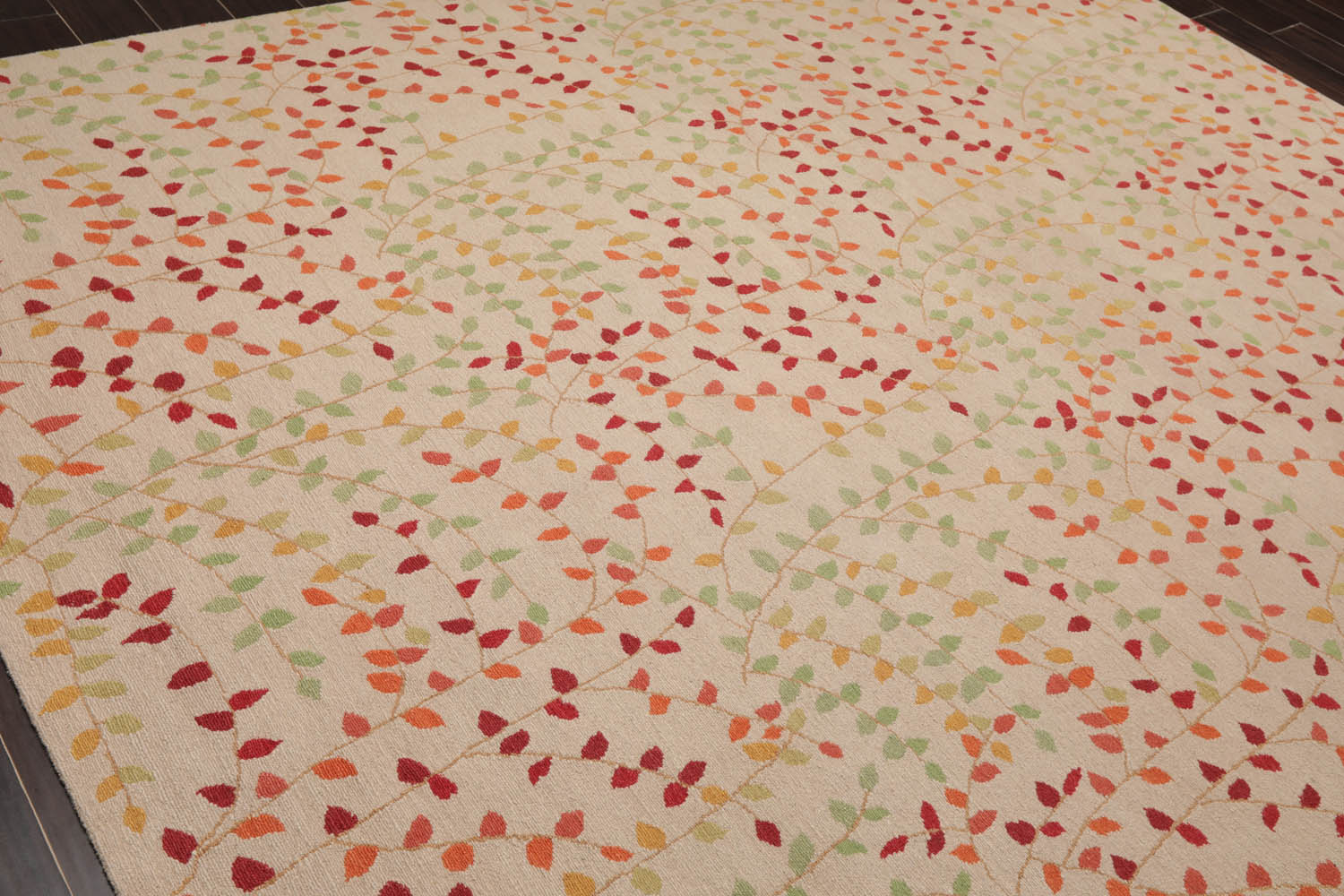 8x10 Beige, Orange, Rust Color Hand Knotted Floral 100% Wool Transitional Oriental Rug