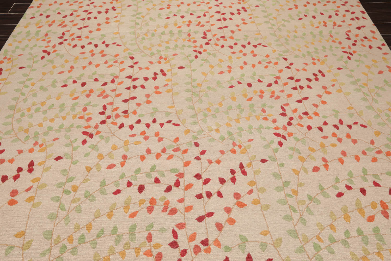 8x10 Beige, Orange, Rust Color Hand Knotted Floral 100% Wool Transitional Oriental Rug