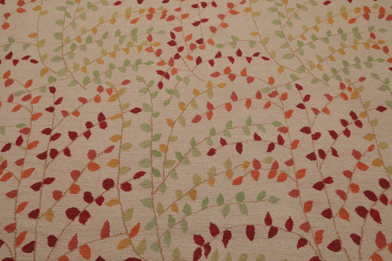 8x10 Beige, Orange, Rust Color Hand Knotted Floral 100% Wool Transitional Oriental Rug