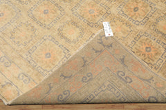 6x9 Beige, Peach, Slate Color Hand Knotted Oushak Wool Transitional Oriental Rug