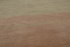 8x10 Multi, Taupe, Blue Color Hand Knotted Tibetan 100% Wool Modern Oriental Rug