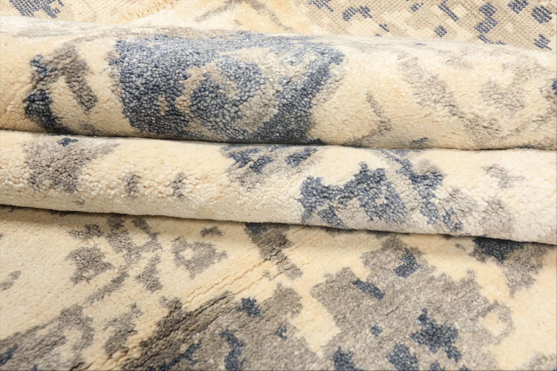 9x12 Taupe, Ivory, Gray Color Hand Knotted Oushak Bamboo Silk Transitional Oriental Rug