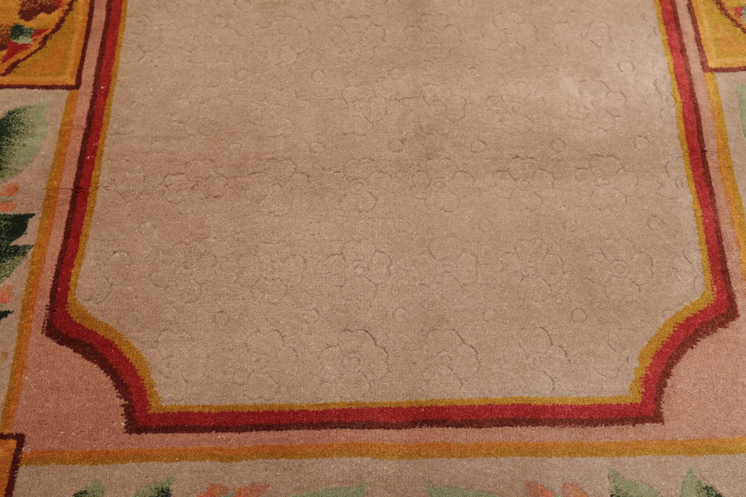 3x5 Taupe, Gold, Aqua Color Hand Knotted Floral 100% Wool Traditional-Persian/Oriental Oriental Rug