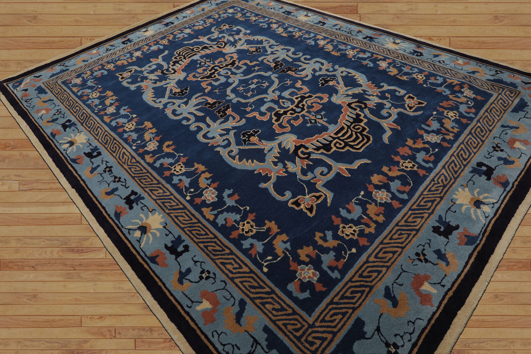 Multi Size Multi Color Chinese Art Deco New Zealand Wool Hand Tufted Oriental Area Rug