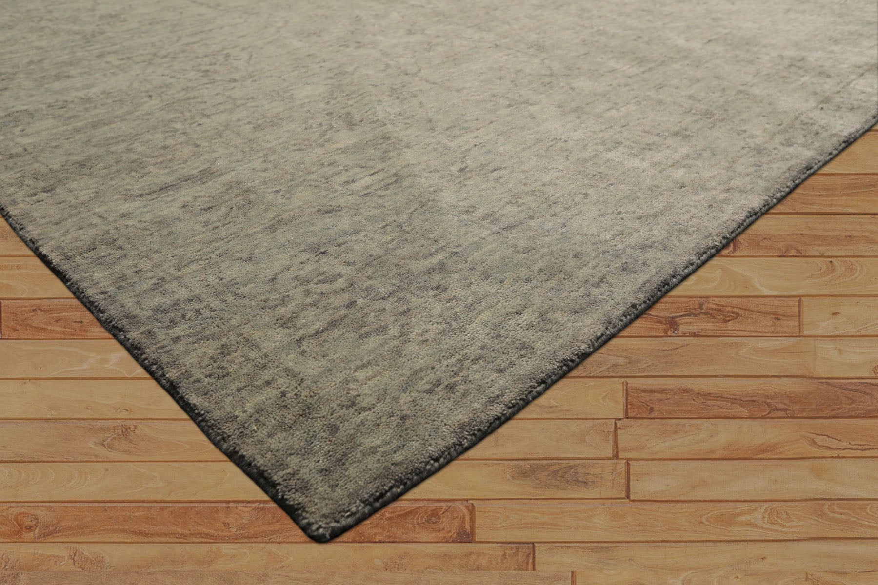 8x10 Celadon, Gray, Color Hand Loomed Tibetan Wool Transitional Oriental Rug