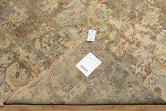 6x9 Beige, Moss, Aqua Color Hand Knotted Oushak Wool Traditional Oriental Rug