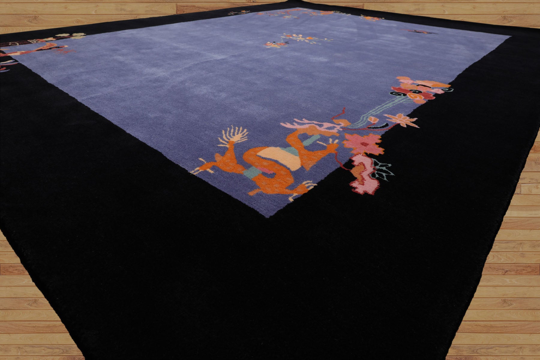 Multi Size Multi Color Chinese Art Deco New Zealand Wool Hand Tufted Oriental Area Rug