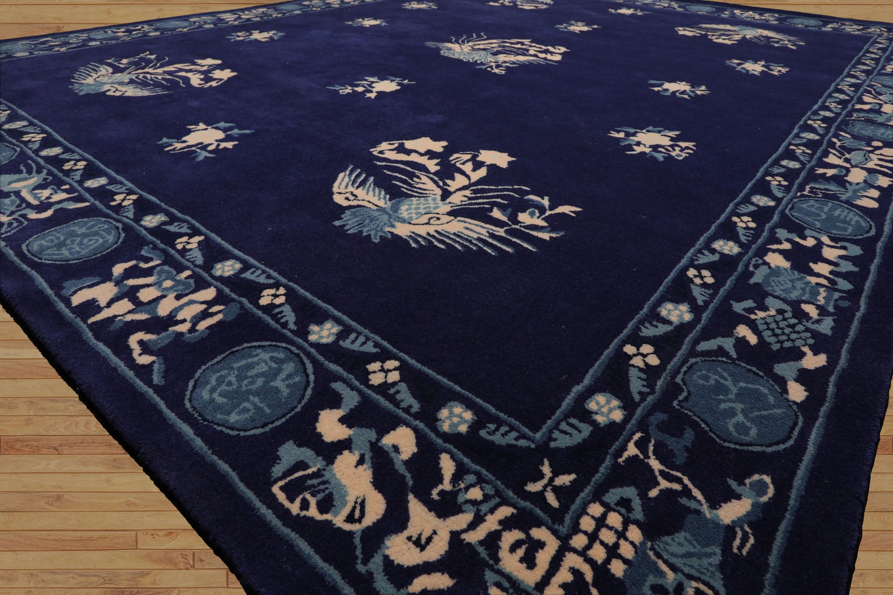 Multi Size Multi Color Chinese Art Deco New Zealand Wool Hand Tufted Oriental Area Rug
