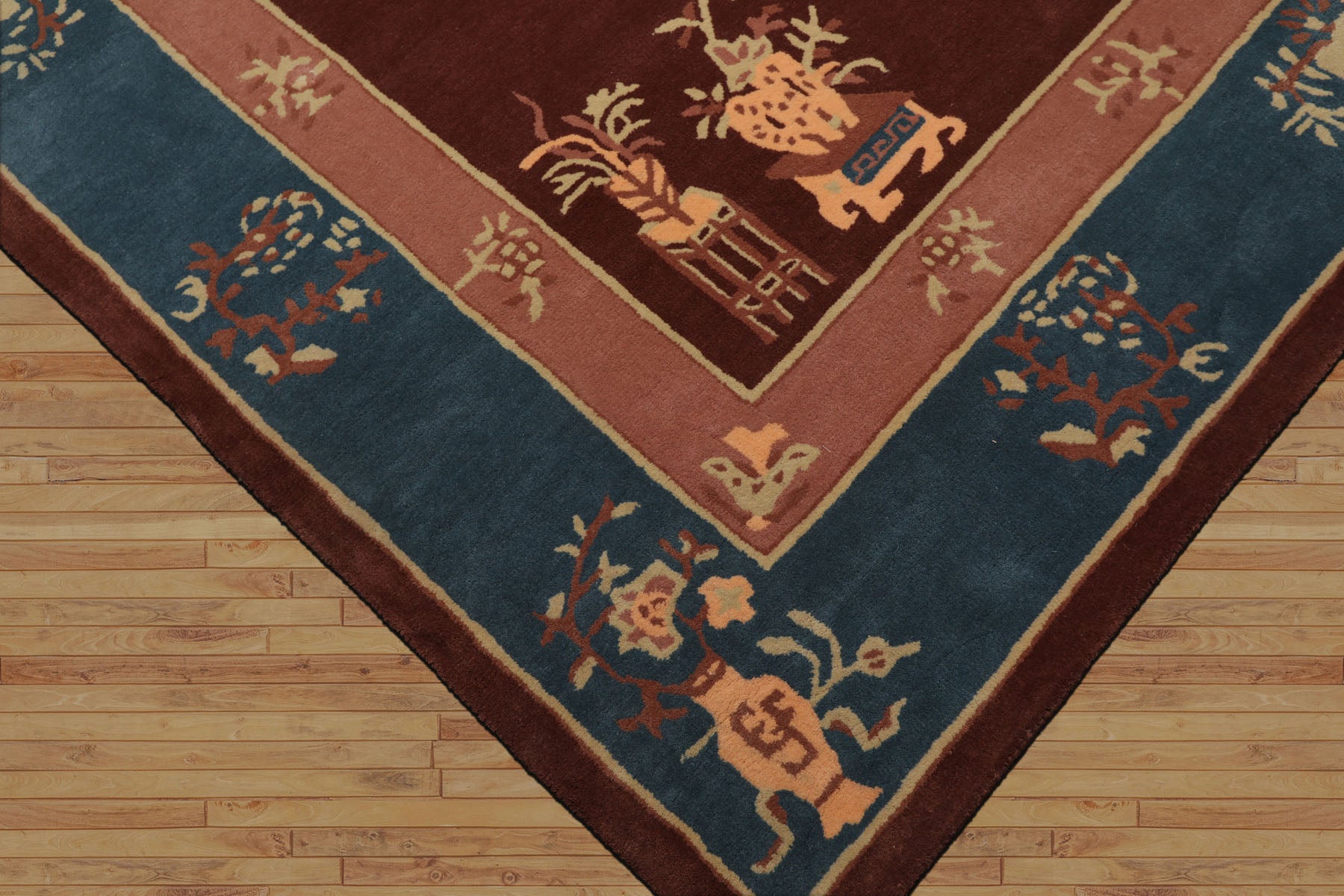Multi Size Multi Color Chinese Art Deco New Zealand Wool Hand Tufted Oriental Area Rug