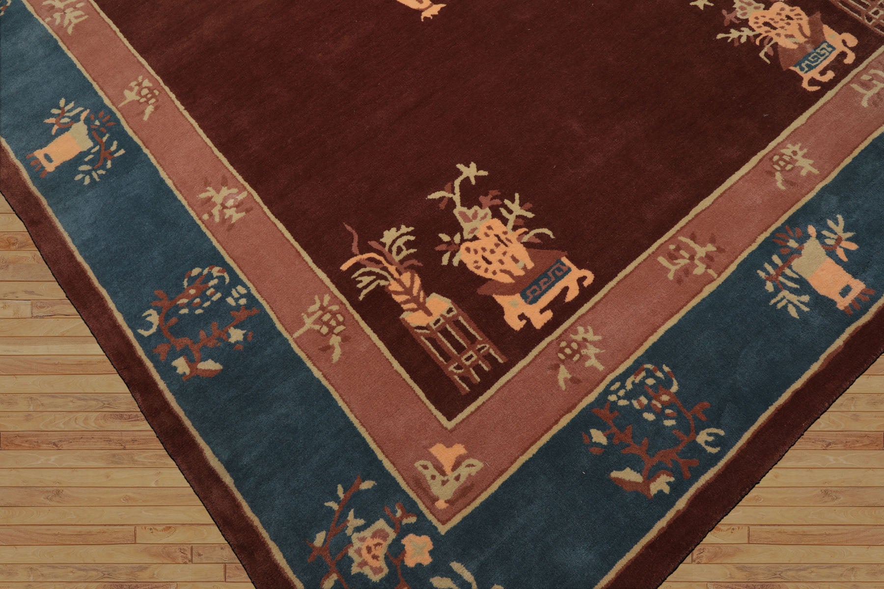 Multi Size Multi Color Chinese Art Deco New Zealand Wool Hand Tufted Oriental Area Rug