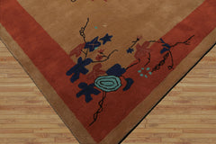 Multi Size Multi Color Chinese Art Deco New Zealand Wool Hand Tufted Oriental Area Rug