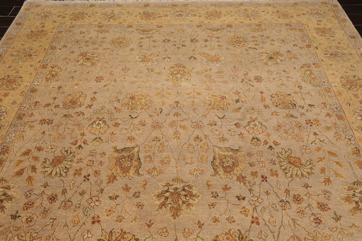 8x10 Taupe, Caramel, Beige Color Hand Knotted All-Over 100% Wool Traditional-Persian/Oriental Oriental Rug