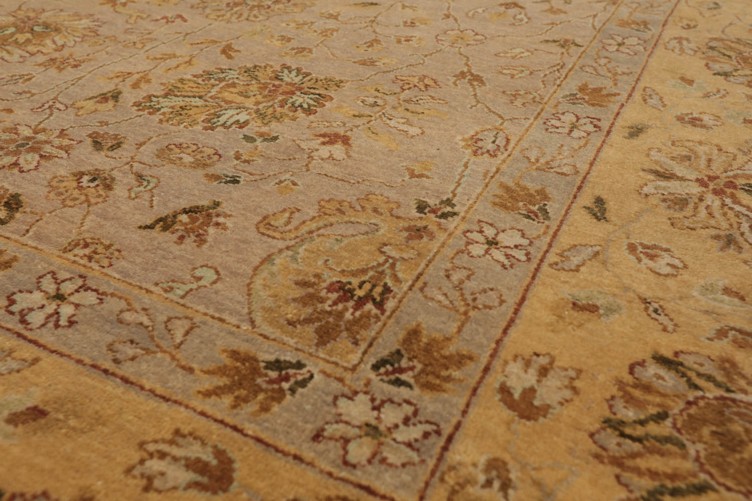 8x10 Taupe, Caramel, Beige Color Hand Knotted All-Over 100% Wool Traditional-Persian/Oriental Oriental Rug